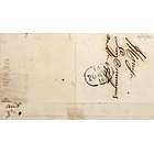 1846 Portugal Carta Pré-Filatélica Vila Real VRL 5 «Vª REAL» Azul 2