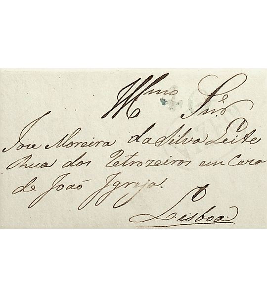 1834 Portugal Carta Pré-Filatélica Viseu VIS 4 «VIZEU» Verde