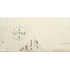 1837 Portugal Carta Pré-Filatélica Viseu VIS 7 «VIZEU» Sépia 2
