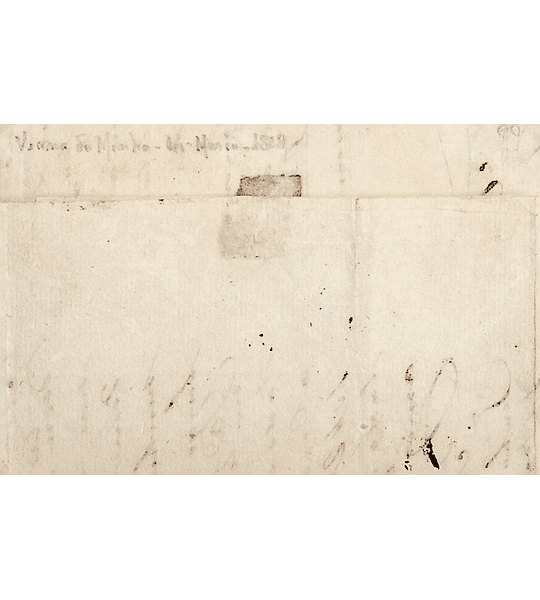 1818 Portugal Carta Pré-Filatélica Viana do Castelo VCT 4 «VIANNA DO MINHO» Sépia