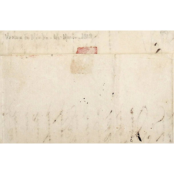 1818 Portugal Carta Pré-Filatélica Viana do Castelo VCT 4 «VIANNA DO MINHO» Sépia