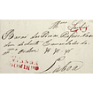1832 Portugal Carta Pré-Filatélica Viana do Castelo VCT 5 «VIANNA DO MINHO» Vermelho