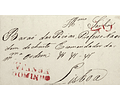 1832 Portugal Carta Pré-Filatélica Viana do Castelo VCT 5 «VIANNA DO MINHO» Vermelho