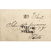 1838 Portugal Carta Pré-Filatélica Viana do Castelo VCT 6 «VIANNA DO MINHO» Preto