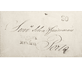 1836 Portugal Carta Pré-Filatélica Viana do Castelo VCT 6 «VIANNA DO MINHO» Preto