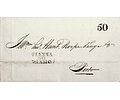 1842 Portugal Carta Pré-Filatélica Viana do Castelo VCT 6 «VIANNA DO MINHO» Preto