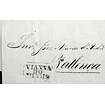1841 Portugal Carta Pré-Filatélica Viana do Castelo VCT 8 «VIANNA DO MINHO» Azul