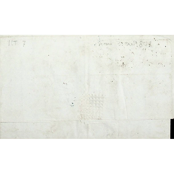1841 Portugal Carta Pré-Filatélica Viana do Castelo VCT 8 «VIANNA DO MINHO» Azul