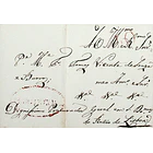 1829 ou 1830 Portugal Carta Pré-Filatélica Vila do Conde VCD 2 «V.ª DO CONDE» Vermelho 1