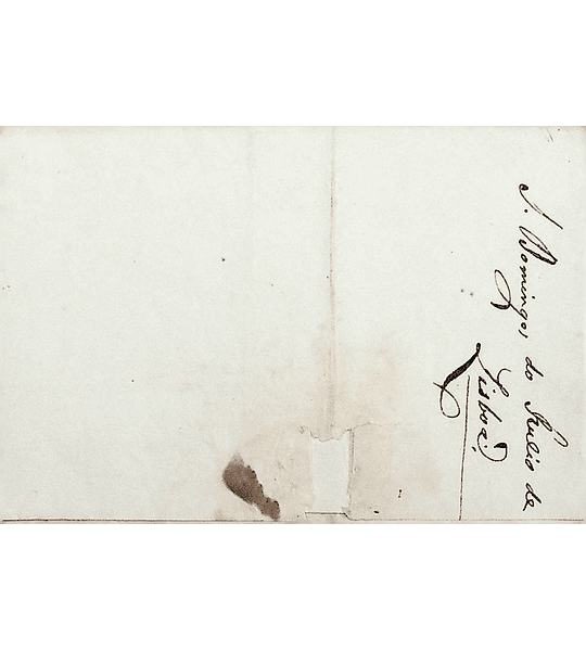 1829 ou 1830 Portugal Carta Pré-Filatélica Vila do Conde VCD 2 «V.ª DO CONDE» Vermelho