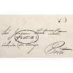 1843 Portugal Carta Pré-Filatélica Vila do Conde VCD 4 «V.ª DO CONDE» Azul