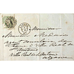 1863 Portugal Carta Filatélica D. Pedro V Cabelos Lisos c/ Carimbo Circular de Data Completa 3.19.01 «FARO»