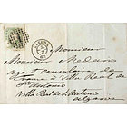 1863 Portugal Carta Filatélica D. Pedro V Cabelos Lisos c/ Carimbo Circular de Data Completa 3.19.01 «FARO» 1