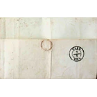 1863 Portugal Carta Filatélica D. Pedro V Cabelos Lisos c/ Carimbo Circular de Data Completa 3.19.01 «FARO» 2