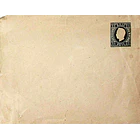 1879 Sobrescrito Inteiro D. Luís Fita Direita 25 r. Azul 1