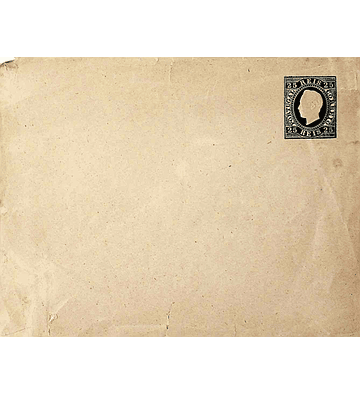 1879 Portugal Sobrescrito Inteiro D. Luís Fita Direita 25 r. Azul