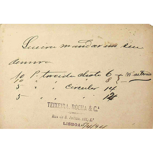 1894 Bilhete Postal Inteiro V Centenário do Nascimento do Infante D. Henrique circulado em Lisboa 2