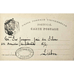 1921 Portugal Bilhete Postal Inteiro Centenário da Índia c/ sobrecarga verde «Republica» enviado do Porto para Lisboa