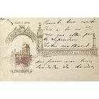 1921 Bilhete Postal Inteiro Centenário da Índia c/ sobrecarga verde «Republica» enviado do Porto para Pedras Salgadas 2