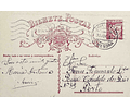 1934 Inteiro Postal tipo «Lusíadas» 25 r. rosa enviado de Almendra (Vila Nova de Foz Côa) para o Porto