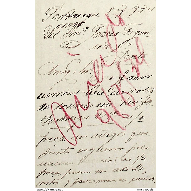 1934 Bilhete Postal Inteiro «Lusíadas» 25 r. rosa enviado de Portalegre para o Porto