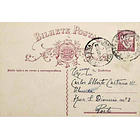 1933 Bilhete Postal Inteiro «Lusíadas» 25 r. rosa enviado de Vila Real para o Porto 1