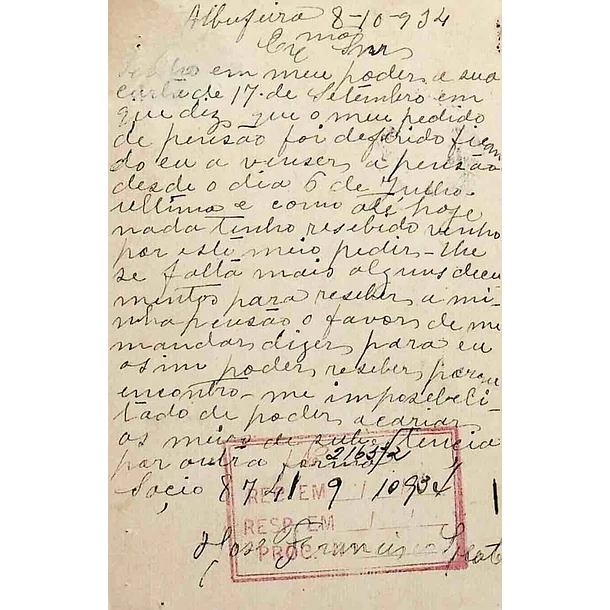 1934 Bilhete Postal Inteiro «Lusíadas» 25 r. rosa enviado de Albufeira para Lisboa