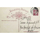 1934 Bilhete Postal Inteiro «Lusíadas» 25 r. rosa enviado de Vila Pouca de Aguiar para o Porto 1