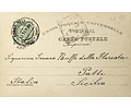 1900 Portugal Bilhete Postal Inteiro IV Centenário da Índia enviado de Castelo Branco para Patti, Sicília, Itália