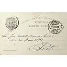1898 Bilhete Postal Inteiro IV Centenário da Índia 20 r. enviado de Vouzela para o Porto 1