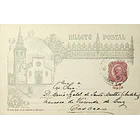 1898 Bilhete Postal Inteiro IV Centenário da Índia 10 r. enviado do Sobral do Monte Agraço para Cascais 1
