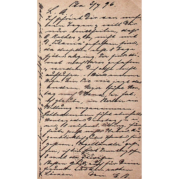 1896 Bilhete Postal Inteiro D. Carlos Cinzento-violeta 20 r. enviado do Porto para Bordéus, França