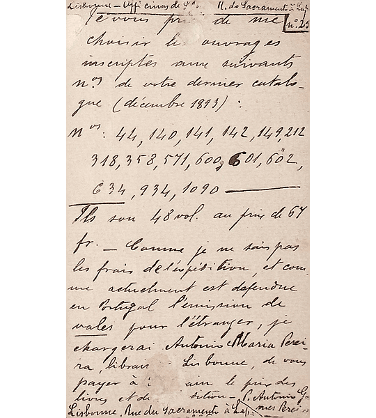 1893 Portugal Bilhete Postal Inteiro D. Carlos Cinzento-violeta 20 r. enviado de Lisboa para Lovaina, na Bélgica