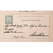 1892 Portugal Bilhete Postal Inteiro D. Carlos Cinzento-violeta 30 r. enviado para Sevilha / Sevilla, Espanha
