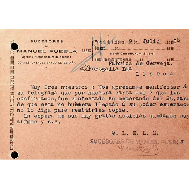 1918 Ambulância Postal Leste II
