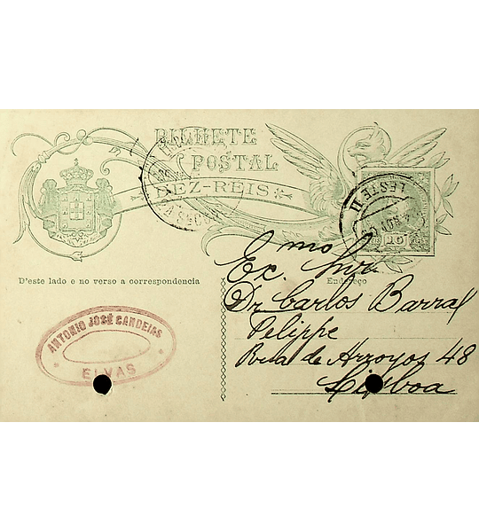 Portugal 1909 Ambulância Postal Leste II