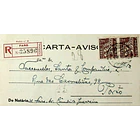1937 Carta Registada de Faro para o Porto 1
