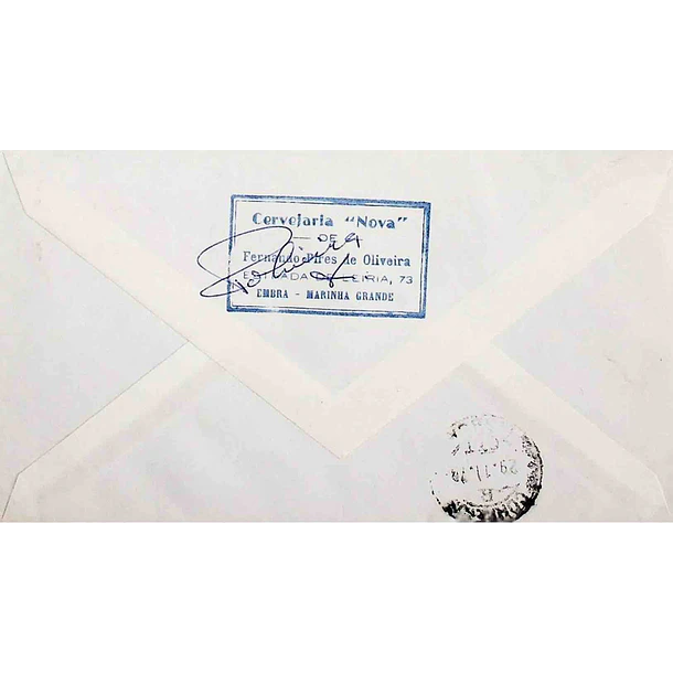 1978 Carta registada enviada da Marinha Grande