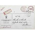 1978 Franquia Mecânica do IPO (Lisboa) c/ etiqueta de Registo de Sete Rios 1