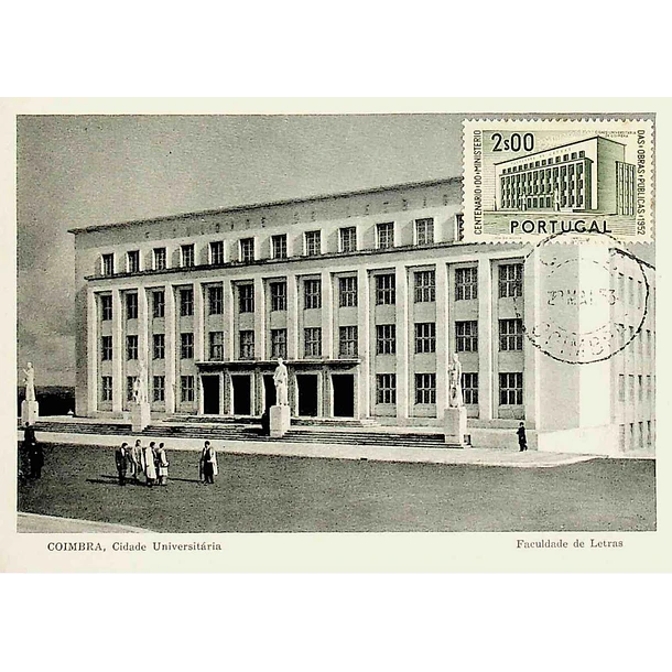 1952 Postais Máximos Centenário do Ministério das Obras Públicas 4