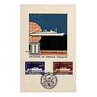 1958 Postal Máximo 2º Congresso Nacional da Marinha Mercante 1