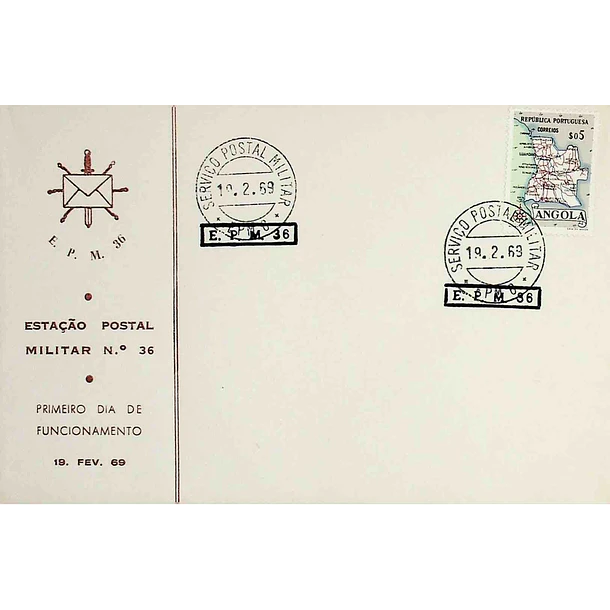 1969 Inauguração da Estação Postal Militar n.º 36