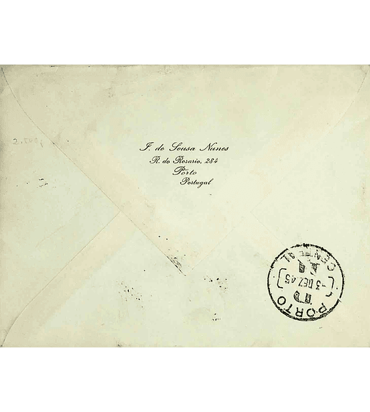 1945 Portugal 1º Voo Postal Lisboa-Porto