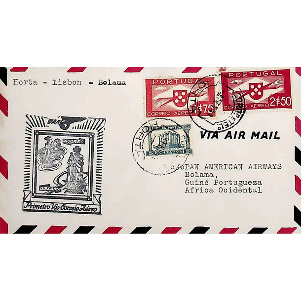 1941 1º Vôo Lisboa - Nova York via Bolama (Horta - Bolama)
