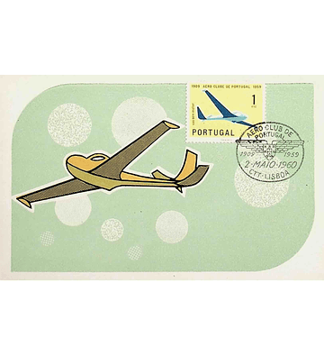 1960 Portugal Postal Máximo Cinquentenário do Aero Clube de Portugal