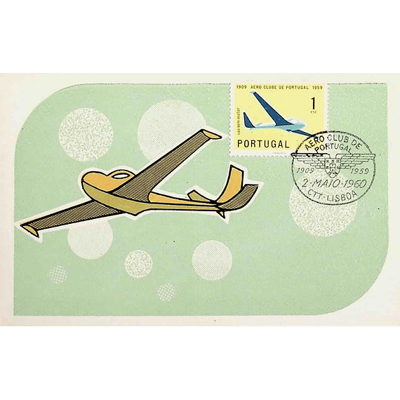 1960 Portugal Postal Máximo Cinquentenário do Aero Clube de Portugal