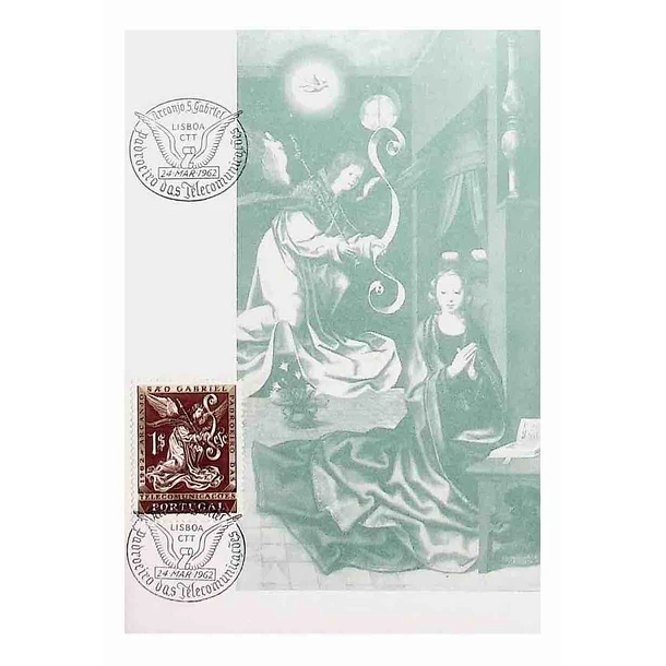 1962 Postal Máximo Arcanjo São Gabriel (Patrono das Telecomunicações)