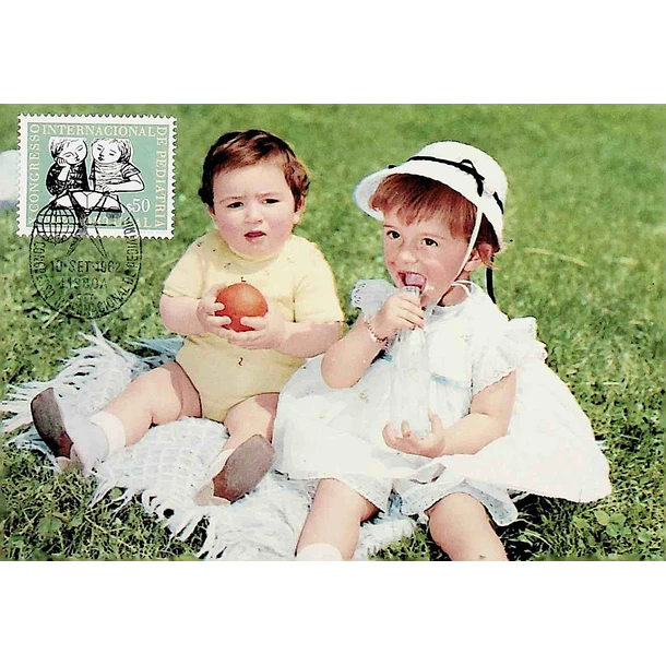 1962 Postais Máximos 10º Congresso Internacional de Pediatria