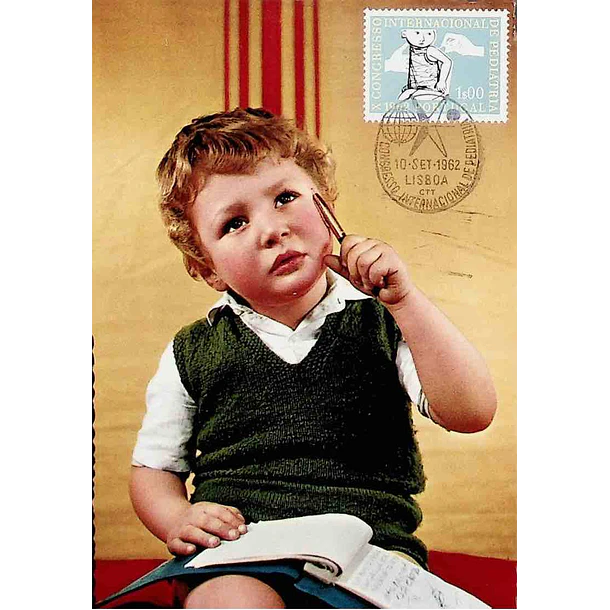 1962 Postais Máximos 10º Congresso Internacional de Pediatria