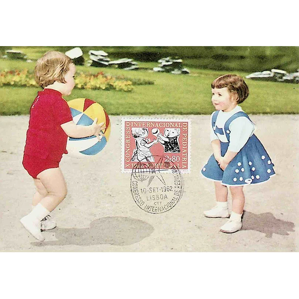 1962 Postais Máximos 10º Congresso Internacional de Pediatria 3